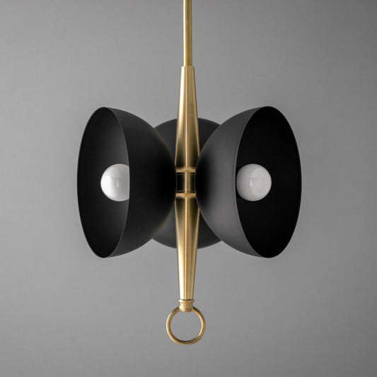 Thabit Modern Linear Dual Tone Metal Chandelier