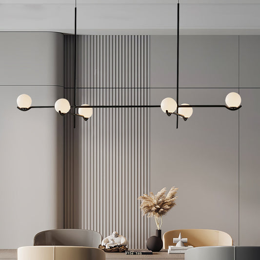Sorrel Modern Linear Metal Sphere Chandelier