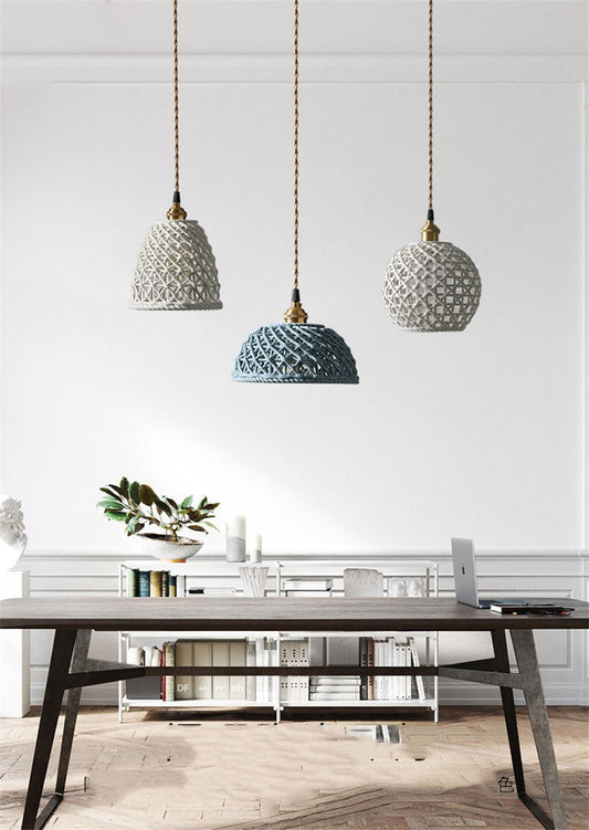 Braided Ceramic Pendant Light - 202CPL
