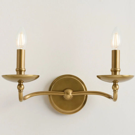 Vintage Metal Frame Wall Sconce