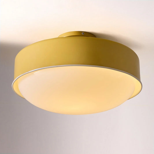 Aradia Modern Milk Glass Flush Mount Ceiling Light