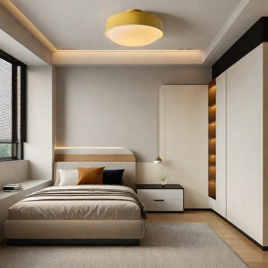 Aradia Modern Milk Glass Flush Mount Ceiling Light