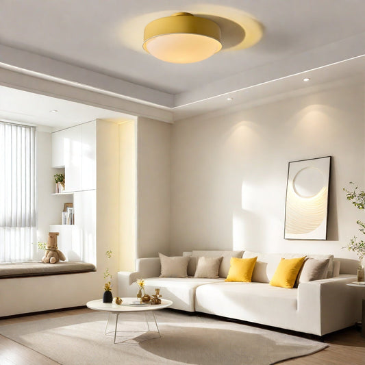 Aradia Modern Milk Glass Flush Mount Ceiling Light