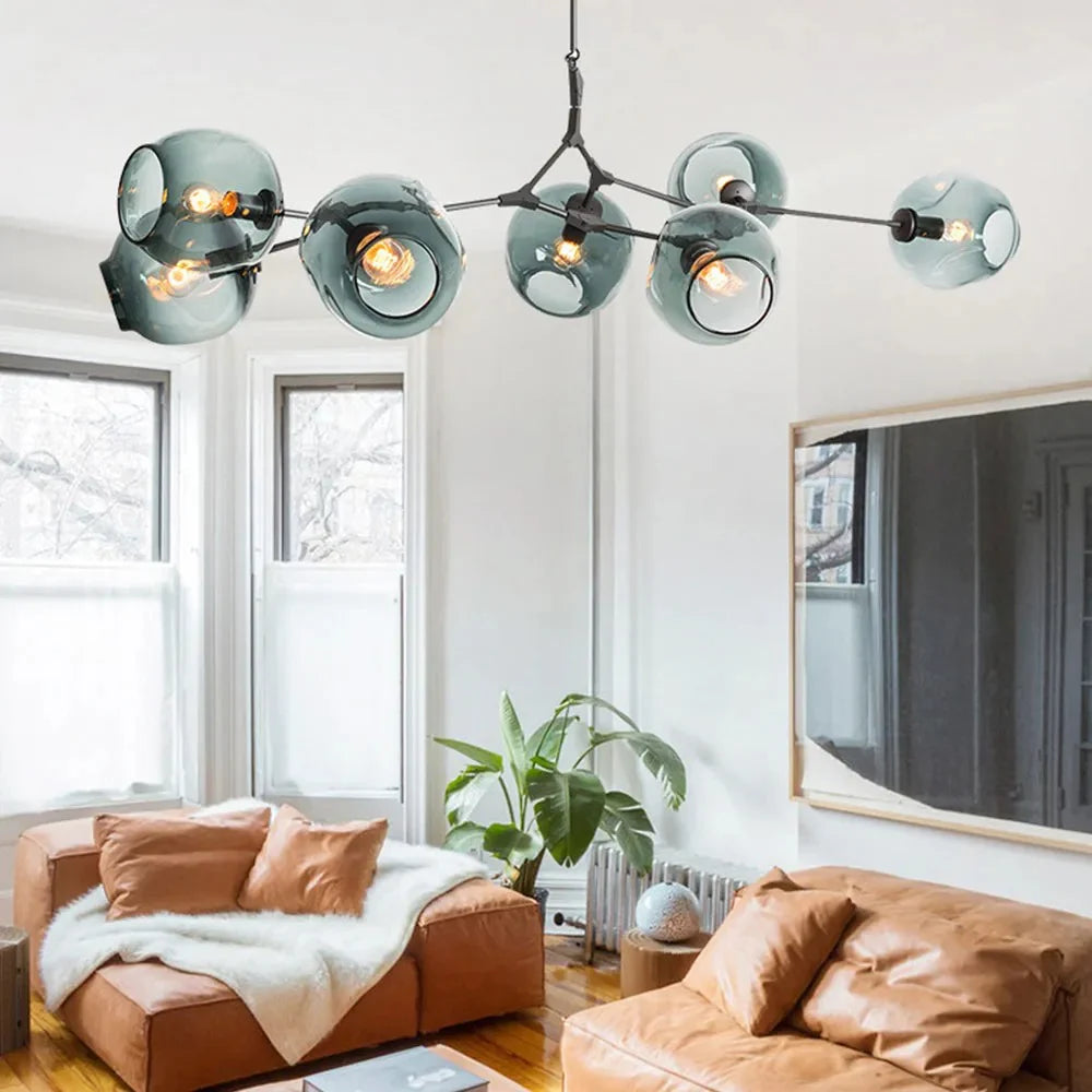 Arlo Modern Branching Bubble Glass Chandelier | LuciaLiving – Merge ...