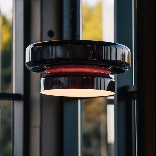 Arthur Modern Curved Glass Pendant Light