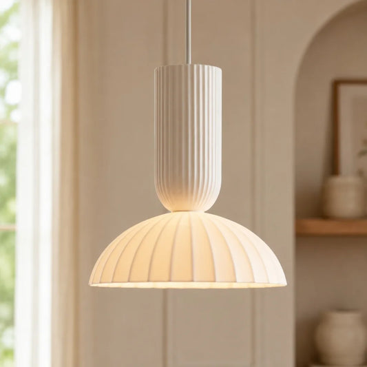 Aven Modern Elegant Porcelain Art Deco Umbralla Pendant Light