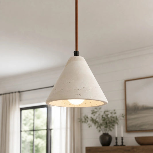Beladuka Minimalist Travertine Pendant Light