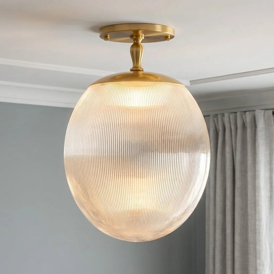 Bodhi Modern Decorative Glass Oval Ceiling Light