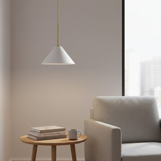 Breccan Modern Glass Cone Pendant Light