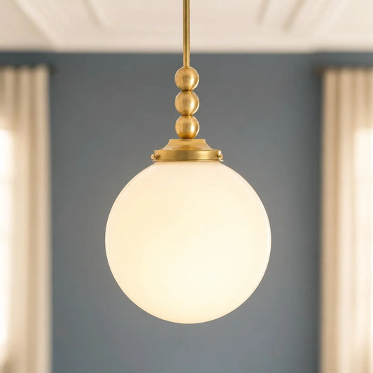 Calen Retro Elegant Metal Sphere Pendant Light