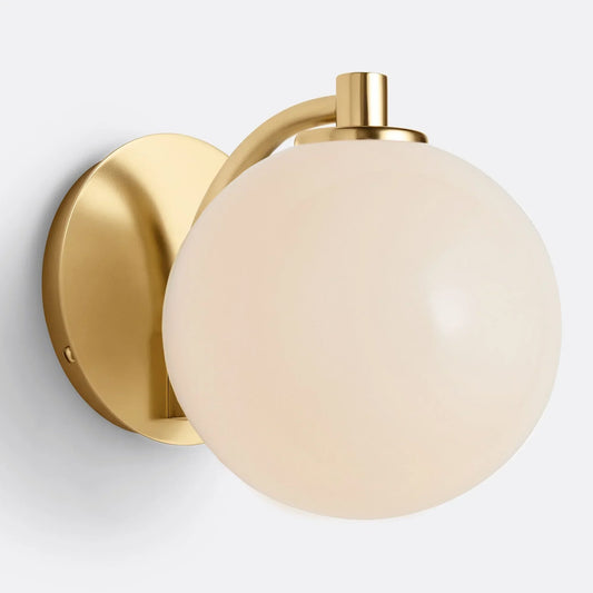 Cassilda Modern Elegant Milk Glass Vanity Light