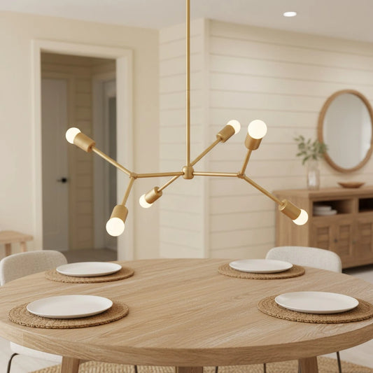 Wealtha Modern Radial Multi Arm Metal Chandelier
