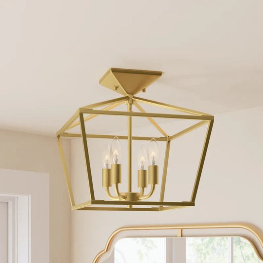 Clifton Farmhouse 4-Light Metal Ceiling Light