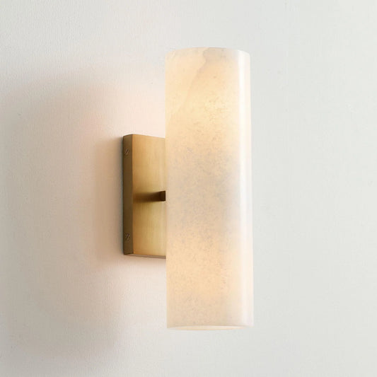 Nordic Modern Elegant Alabaster Tube Sconce