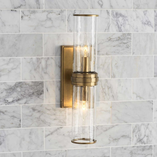 Eleanor Modern Double Glass Wall Sconce