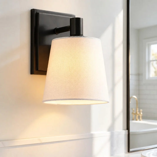 Eliove Modern Linen Shade LED Rechargeable Touch Sconce