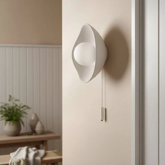 Ember Modern Bowl Ceramic Wall Sconce