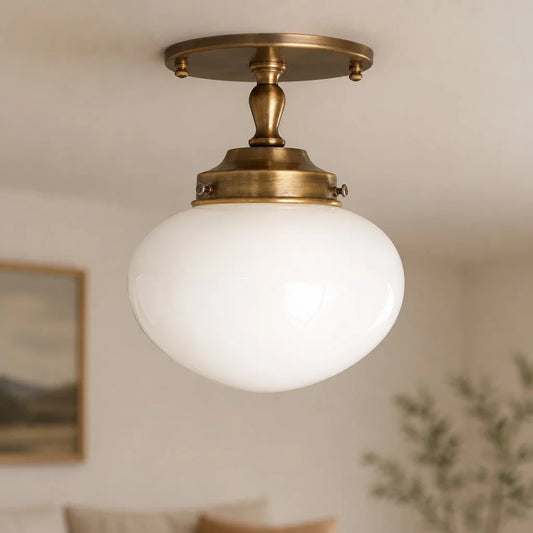 Ferm Vintage Oval Glass Ceiling Light