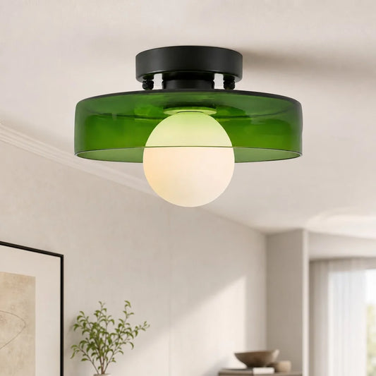 Florence Retro Colorful Glass Ceiling Light