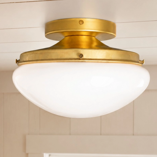 Gavrielle Modern Mushroom Semi-Flush Ceiling Lamp
