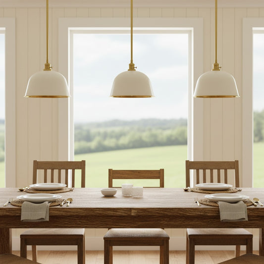 Half Dome Brass Metal Diffuser Bell Pendant Light for Kitchen Islands