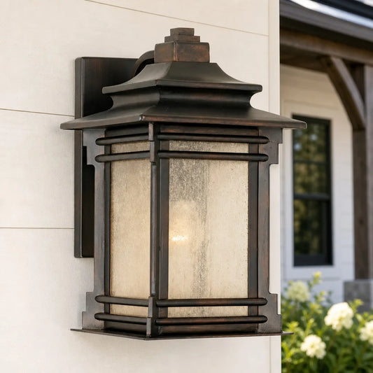 Halia Farmhouse Rustic Mission Outdoor Wall Light
