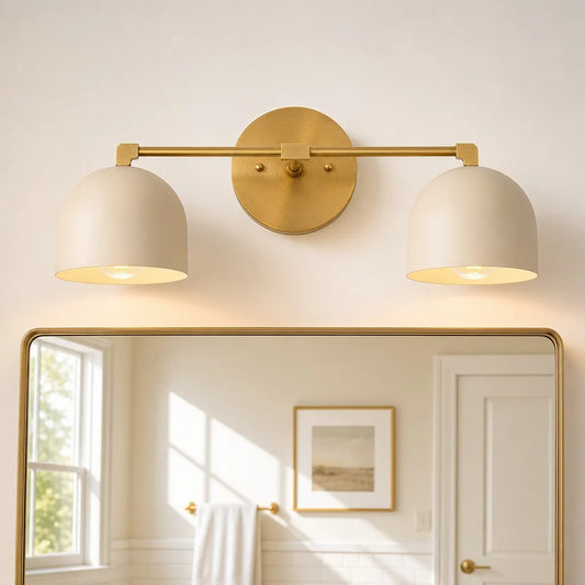 Hestin Nordic Metal Deep Ball Vanity Wall Sconce