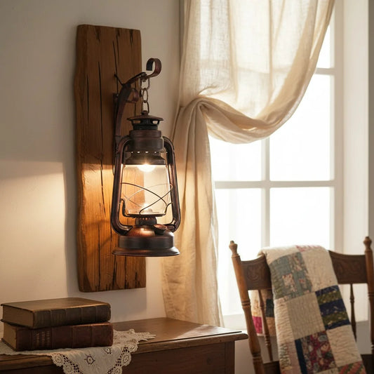 Industrial Vintage Kerosene Style Metal Wall Sconce
