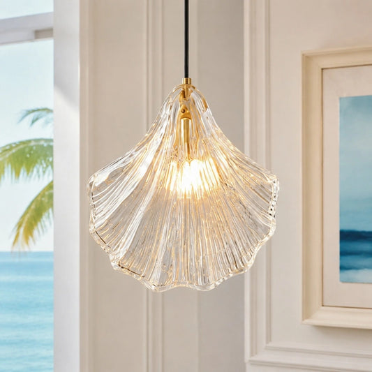 Jareth Modern Luxury Glass Shell Pendant Light