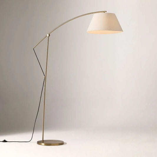 Josh Minimalist Linen Fabric Floor Light
