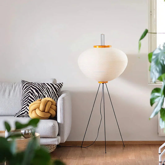 Kenji Modern Sculptural Rice Paper Floor Lamp