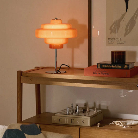 Koros Modern Artistic Orange Glass Table Lamp