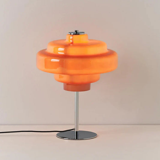 Vivian Modern Artistic Orange Glass Table Lamp