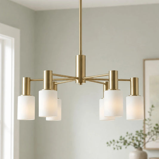 Modern White Ceramic Chandelier