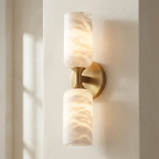 Lambert Modern LED Alabaster Tube Sconce