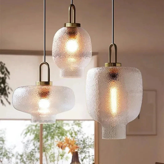 Lena Retro Clear Glass Pendant Light