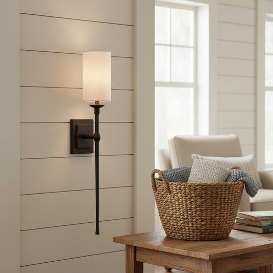 Leona Industrial Metal Rod Wall Sconce