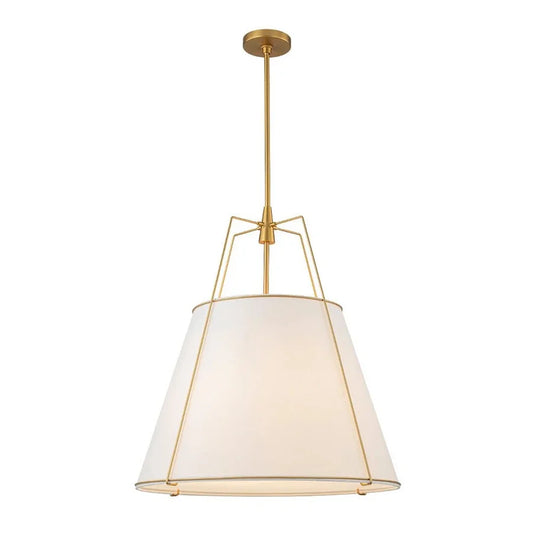 Lethe Contemporary Fabric Drum Large Pendant Light