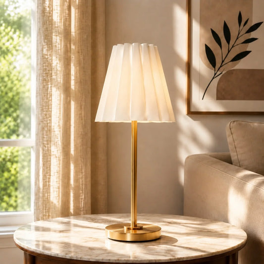Liberty Modern Tapered Shade Linen Table Lamp
