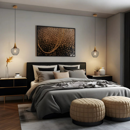 Lilia Modern Industrial Metal Wire Cage Pendant Light