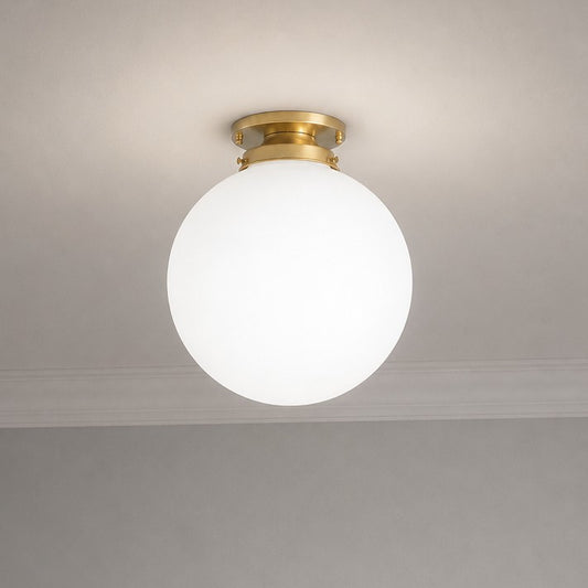Liorenne Modern Flush Mount Glass Globe Ceiling Light
