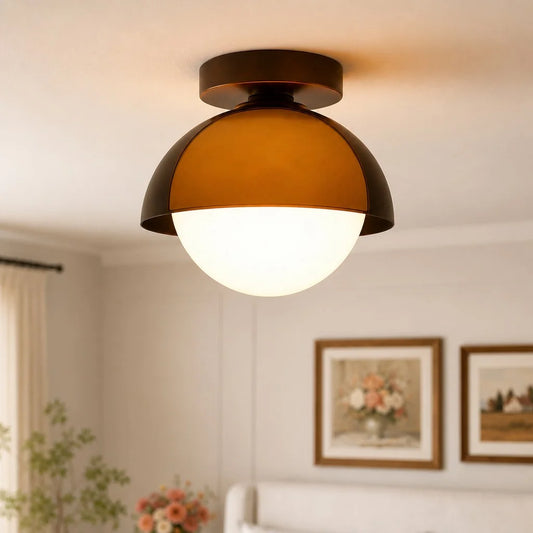 Liorian Vintage Acrylic Flush Mount Ceiling Light