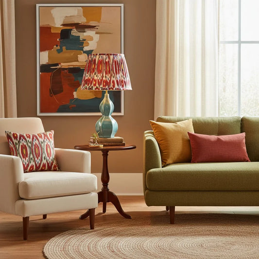 Lolia Vintage Ceramic Gourd Base Table Lamp