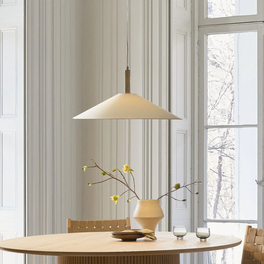 Lyric Antique Natural Hat Shape Paper Pendant Light