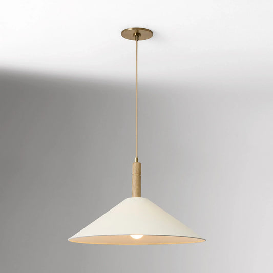 Lyric Antique Natural Hat Shape Paper Pendant Light
