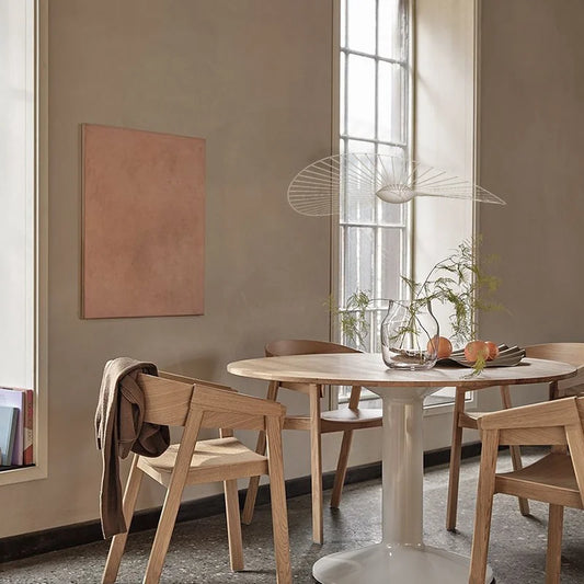 Marcello Nordic Straw Hat Vertigo LED Nova Pendant Light