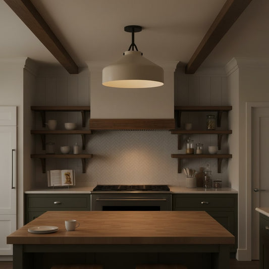 Minimalist Nordic Metal Flush Mount Ceiling Light Fixture for Kitchen