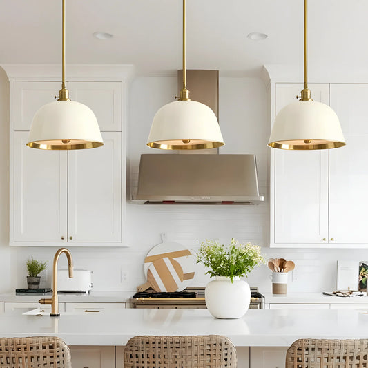 Modern Metal Color Diffuser Bell Pole Pendant Light