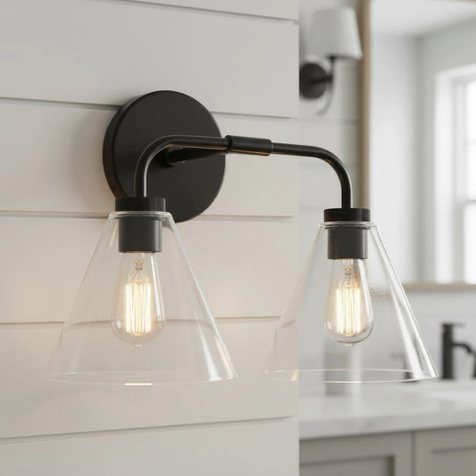 Modern Minimalist Metal Swing Arm Tapered Wall Lamp