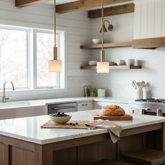 Modern White Porcelain Pendant Light